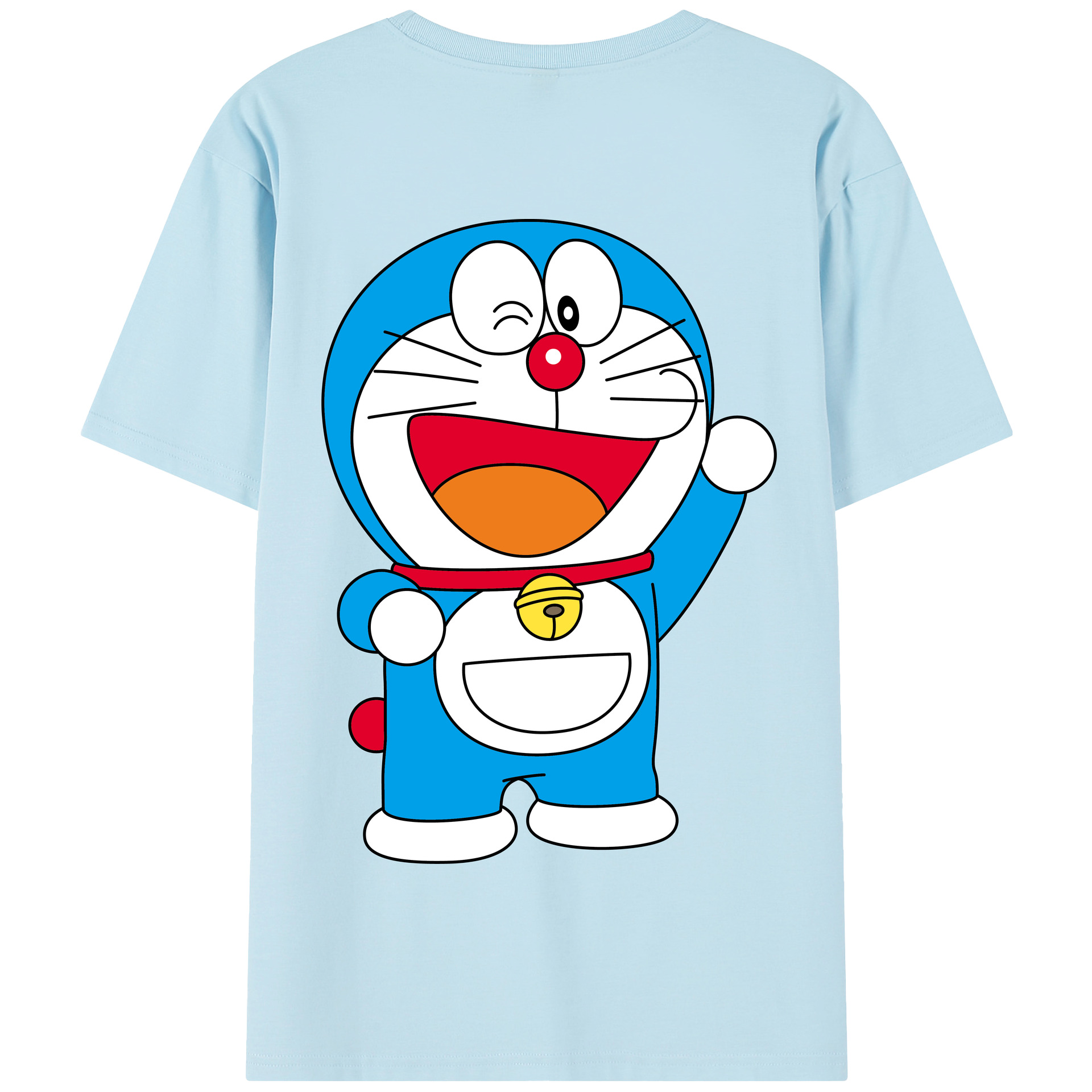 （画像用） ドラえもん Doraemon 綿100％半袖Tシャツ（背面プリント）